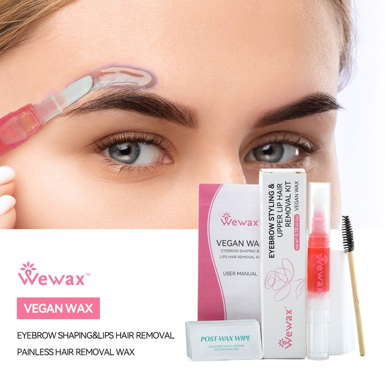 WEWAX Eyebrow Shaper Wax Kit Eyebrow Facial Hair Removal Delicate