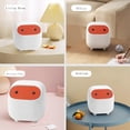 thumbnail image 4 of Small Trash Can with Lid for Home, Bedroom, Kitchen, Car, Office (White), 4 of 5
