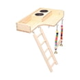 thumbnail image 1 of pitrice Pet Bird Parrot Playground Wooden Ladder Toy Interactive Platform Accessory, 1 of 9