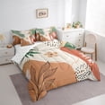 thumbnail image 3 of Homewish Botanical Flowers Leaves 7-Piece Twin Bedding Sets For Children Teens Adults,Abstract Minimalist Stripes Bedding Comforter Set,Vintage Aesthetic Breathable Sheet Sets,Ultra Soft Home Decor, 3 of 8