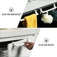 thumbnail image 2 of HEATSHAKING Towel Organization 3Pcs White Abs Door Clip On Brackets Kitchen Use, 2 of 8