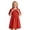 Red, variant on SHenli Girls Dresses Bowknot Puff Sleeve Skirt Crewneck Short Sleeve Dress Soild Color Casual Sundress Skirts for 5-14 Years