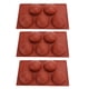 thumbnail image 3 of Molde para hornear, herramientas de cocina de molde de pastel de silicona semiesférico de 3 piezas construidas para el futuro, 3 of 8