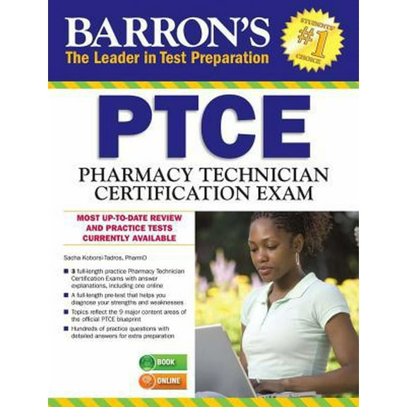 Pre-Owned Barron's Ptce/Pharmacy Technician Certification Exam with Online Test (Paperback) 1438007272 9781438007274