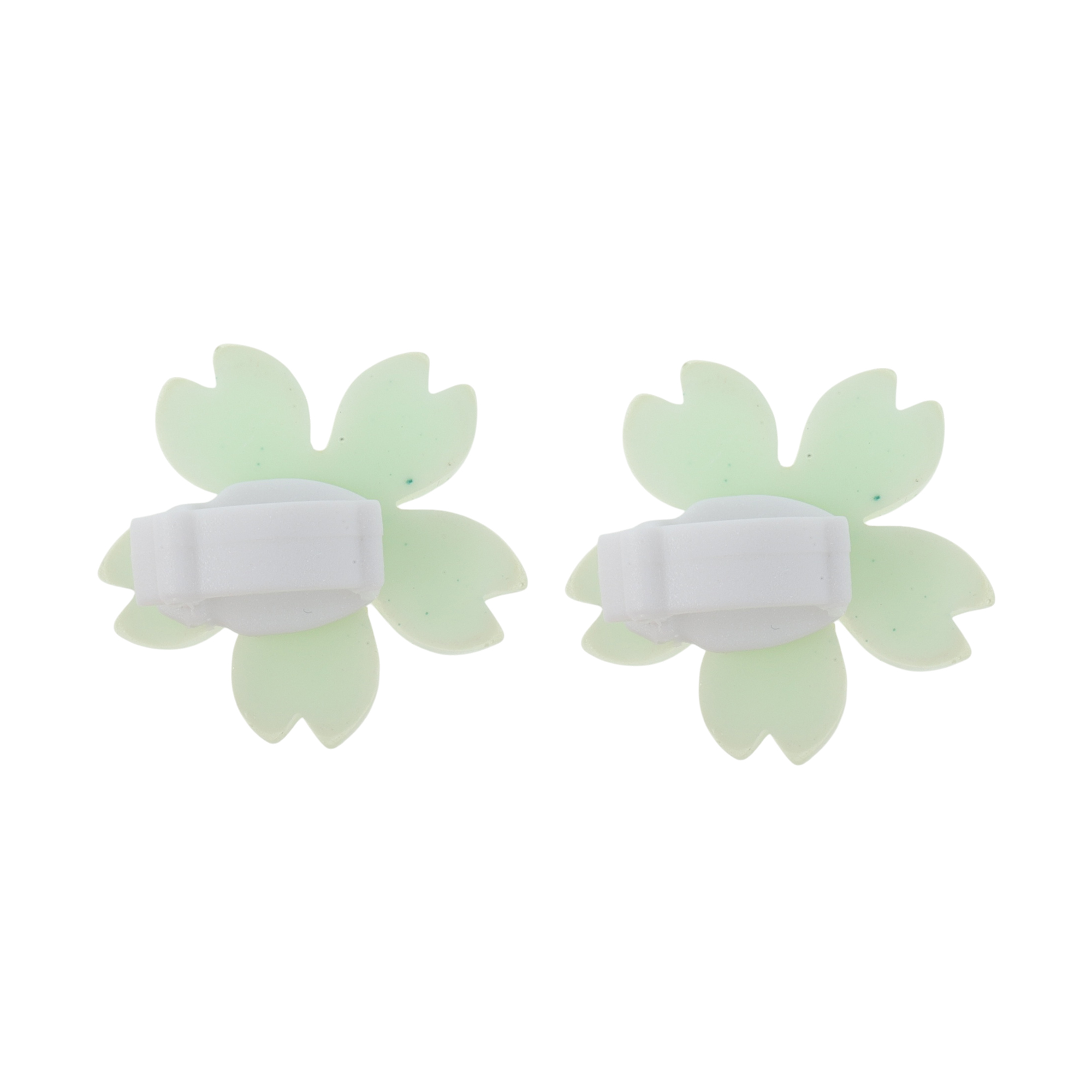 Unique Bargains Cute Flower Shoelace Charms for Personalizing 1 Pair Light Green