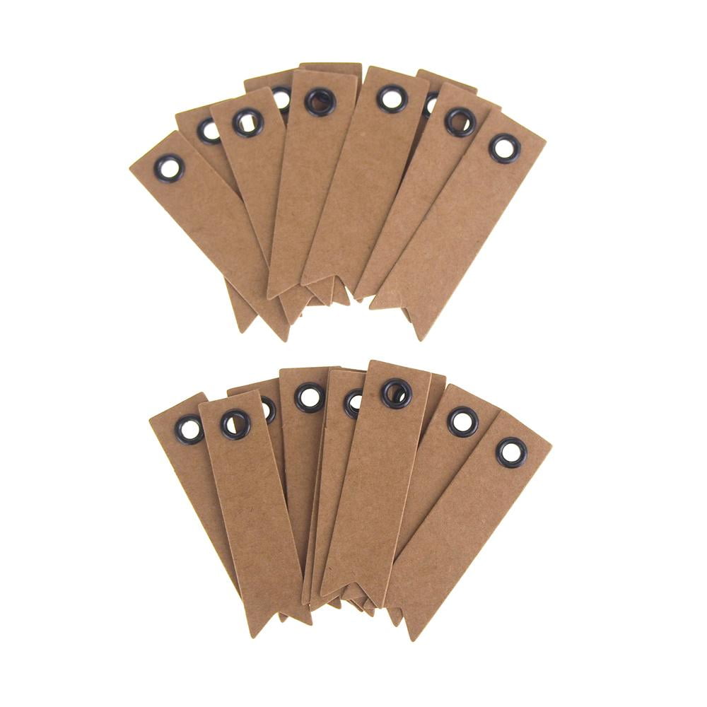 Kraft Paper Pennant Tags, Natural, 2Inch, 20Count