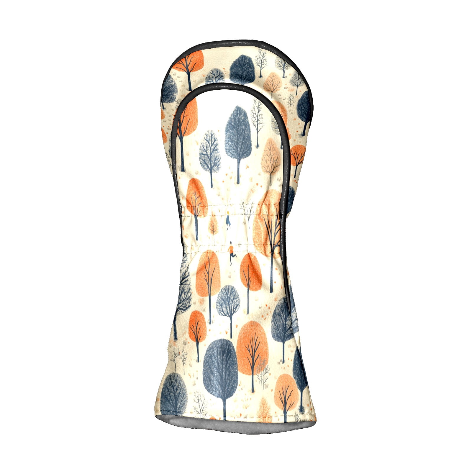 Golf Club Covers PU Leather Waterproof Head Covers for Fairway Woods Hybrids Trees Shrubs