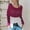 Hot Pink, variant on Ofreoo Women's Casual Solid Color Round Neck Long SleevePullover Solid Color Sweater Blouses Fall Tops for Women 2024 Deal of the Week