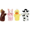 Farm Hand Puppets Set 1 Includes Duck, Pig, Horse, and Cow