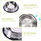 thumbnail image 3 of Irfora Tazones de alimentación prácticos para mascotas de 2 piezas Tazones de comida universales antideslizantes de acero inoxidable para perros y gatos Irfora Tazón de comida, 3 of 7