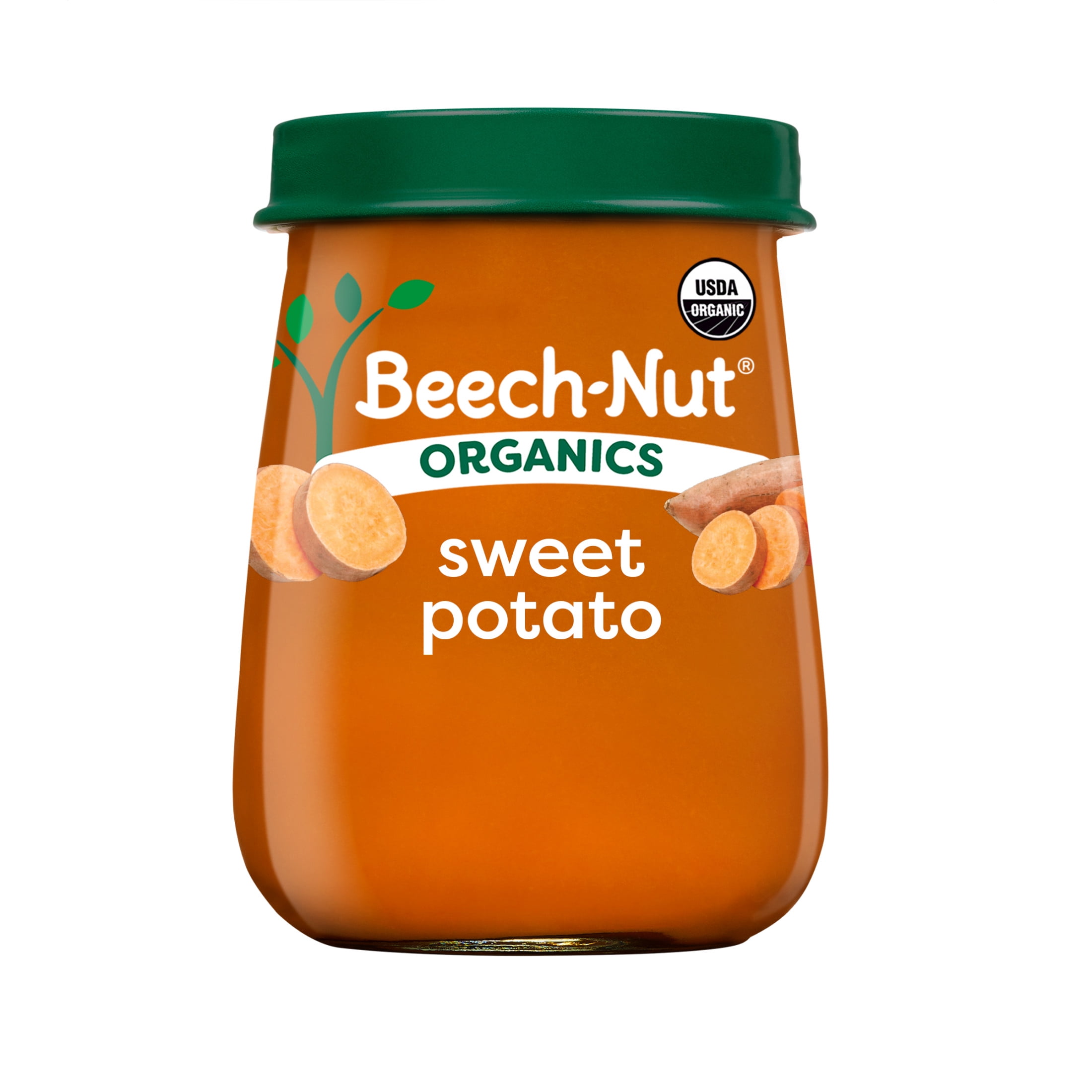 (3 pack) Beech-Nut Organics Stage 1 Organic Baby Food, Sweet Potato, 4 oz Jar