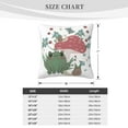 thumbnail image 4 of ZICANCN Decorative Throw Pillow Covers , Cartoon Frog Cottagecore Mushroom Couch Sofa Decorative Knit Pillow Covers for Living Room Farmhouse 12"x12", 4 of 8
