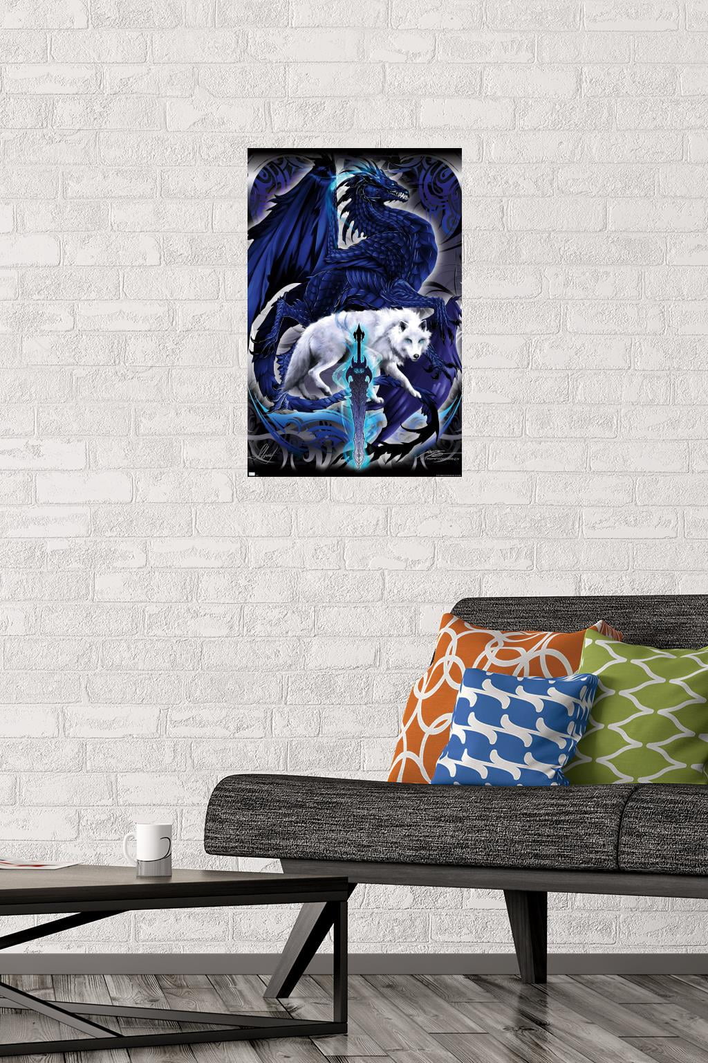 Ruth Thompson - Dragonblade Alphablade Wall Poster, 14.725" x 22.375"