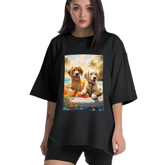 Plus Size Shirt for Women Black Tops for Women Short Sleeves Shirt for Women Puppy T Shirt Crewneck Shirt for Women XS