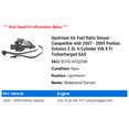 thumbnail image 2 of Upstream Air Fuel Ratio Sensor - Compatible with 2007 - 2009 Pontiac Solstice 2.0L 4-Cylinder VIN X FI Turbocharged GAS 2008, 2 of 2