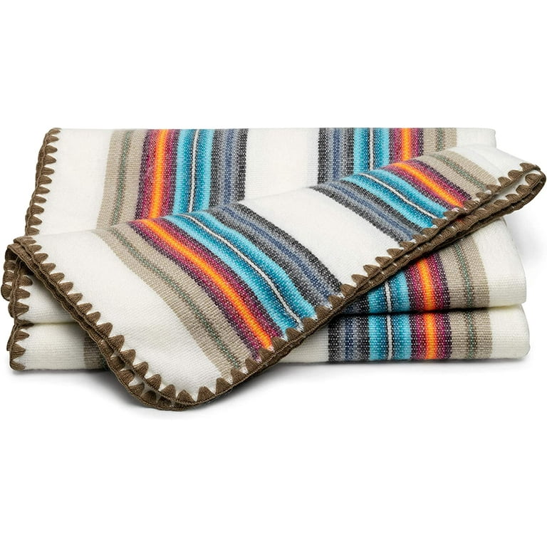 Qisu Alpaca Wool Blanket Throw Large Beautiful Warm Variegated 85 x 65 inches Ultra Soft Hypoallergenic and Breathable Non Itchy or