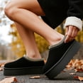 thumbnail image 4 of COM STAR Women's Winter Platform Slippers Warm Fuzzy Slip-On Indoor Outdoor Comfy House Shoes Cozy Fluffy Footwear, 4 of 8