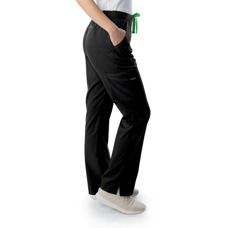 Landau ProFlex Tailored Fit Stretch 5-Pocket Cargo Scrub Pants for Women  2042