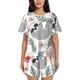thumbnail image 1 of Balery Cute Cartoon Sloth Conjunto de Pijama para Mujer con Estampado, Dos Piezas de Manga Corta y Shorts, Ropa de Dormir Suave con Cuello Redondo y Bolsillos-4X-Large, 1 of 6