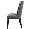 thumbnail image 6 of Side Dining Chair, Nailhead, Set of 2, Grey Gray, Velvet, Modern Contemporary, Kitchen Room Cafe Bistro Restaurant Hospitality, 6 of 9