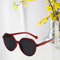 thumbnail image 2 of Gafas de sol retro Chic Cool Retro Gafas de terre Gafas Protección UV Unisex Playa Gafas al - Rojo gris Rojo gris Magideal Gafas de sol retro, 2 of 6