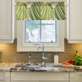 thumbnail image 2 of Yayeee Kitchen Valance Rod Pocket 54" x 18" Living Room Window Curtain, Light Green Martini, 2 of 6