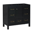 thumbnail image 5 of Euroco 36'' Bathroom Vanity without Sink, Solid Wood Frame Bathroom Storage Cabinet, Freestanding Vanity with 5 Drawers& Soft Closing Doors (NOT INCLUDE BASIN SINK, SAME as N710P175431B), 5 of 7