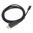 thumbnail image 1 of Cable tipo C a Displayport 4K HD chapado en oro para evitar interferencias Cable tipo C a DP de 10 Gbps para TV proyector PC 5,9 pies, 1 of 5