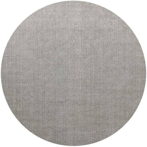 Ahgly Company Machine Washable Indoor Round Industrial Modern Silver Pink Area Rugs, 3' Round