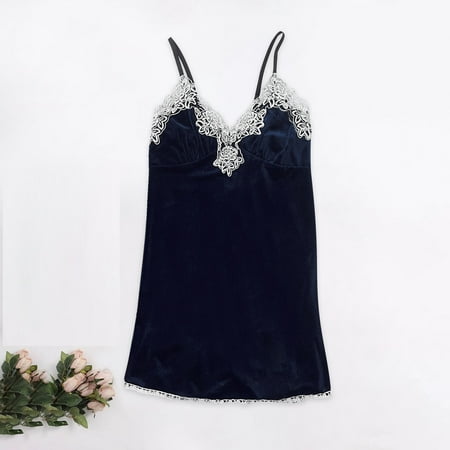 

Floleo Lingerie for Women Deals Women Gold Velvet Sling Skirt Sexy Lingerie Home Wear Pajamas Nightdress Valentines Day Gifts