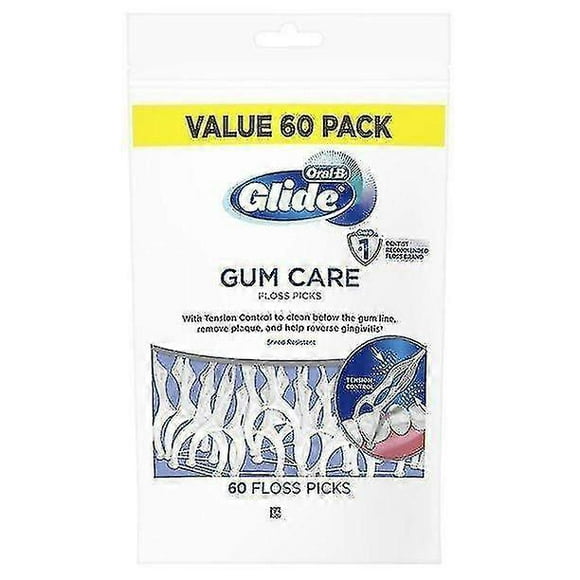 Oral-b Glide Gum Care Floss Picks, Tension Control, 60 Ct