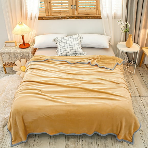 Manta de forro polar | Efecto de aire acondicionado refrescante para todas las estaciones | Manta de poliéster ultra suave | 100x150cm | Ligero, plegable, multicolor | Sofá y Esterilla de Siesta