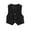 Black, variant on Miqool Boys' 3 Button Formal Suit Vest Solid Dress Waistcoat Vest Toddler Tuxedos for Wedding with Pockets, Size 2-15 Years on Clearance