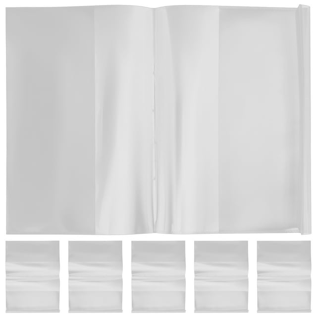 10 Pcs Couverture de Livre Transparente Largeur Ajustable Couverture de Protection pour Livres