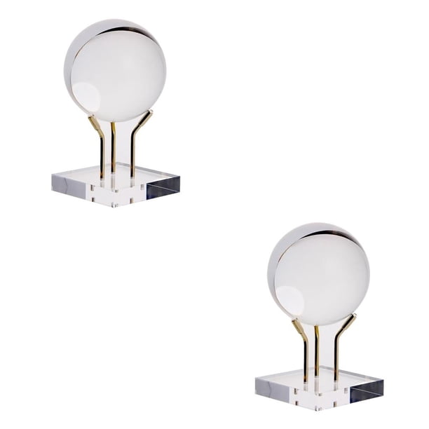 Yuarrent Soporte de caballete Soporte de estante Minerales Ágata Bola de cristal Acrílico Soporte de exhibición Type1