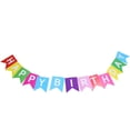 thumbnail image 1 of Colorido "feliz cumpleaños" Banderas de papel para fiestas de cumpleaños, ceremonias Afortunado Sencillez, 1 of 5