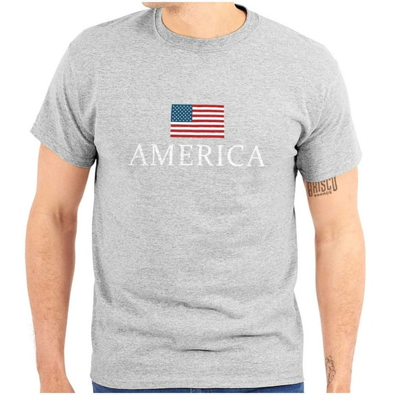 American Pride Patriotic July 4th Plus Size Crewneck Graphic Tee Shirt Brisco Brands 2X