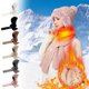 thumbnail image 1 of Conjunto de gorro, bufanda y mascarilla 3 en 1 | Pasamontañas de invierno con forro polar mejorado para mujer | Resistente al viento y a la calidez | Tejido suave y cómodo | Protección para rostro, 1 of 8