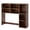 Brown, variant on Desktop Bookshelf With 7 Open Cubbies And 3 Adjustable Shelves 2 Anti-toppling Kits For Computer Desk, Writing Desk, Vanity Table, Coffee Bar