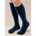 thumbnail image 2 of Graduated Compression Diabetic Calf Sock, Navy Blue, Large, 2 of 3