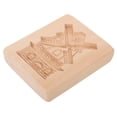 thumbnail image 4 of EeaseMX 1 molde creativo para hornear galletas, herramienta única para moldear postres (color madera), 4 of 8
