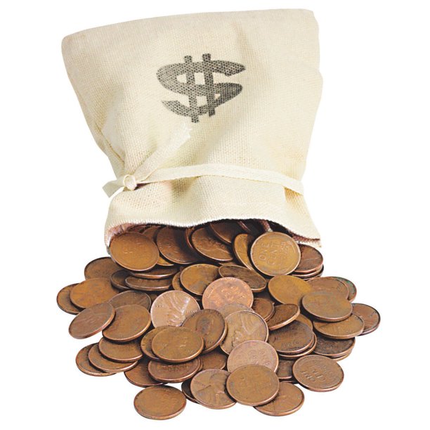 1lb Bag Of Lincoln Wheat Ear Pennies Walmart Com