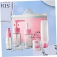 thumbnail image 3 of unbranded Travel Size Liquid Containers 9Pcs Pink Toiletry Bottles Set for Shampoo, 3 of 8