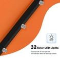 thumbnail image 5 of MASTERCANOPY 9ft Solar Patio Umbrella with LED Lights Tilt and Crank, Orange, 5 of 8