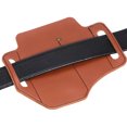 thumbnail image 4 of Uxcell Multitool Leather Sheath Belt Loop Knife Pouch PU Scabbard Pocket Organizer Brown, 4 of 5