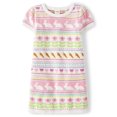 thumbnail image 1 of Vestido Gymboree de manga corta para niña, manga corta, Bunny Fairisle 4T, 1 of 3