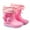 Pink, variant on Hpapadks Rain Boots For Girls Rainy Lightweight Short Ankle Outdoor Play Waterproof With Adjustable Drawstring Cute Cartoon Green 2-3 Y