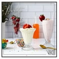 thumbnail image 4 of 7.5-Ounce Footed Ice Cream Cups, Classic Sundae Glass Cups, Thick and Durable, For Sundaes, Milkshakes, Ices, Desserts, Set of 6 Dessert Glasses 3.8” x 5”, 4 of 6
