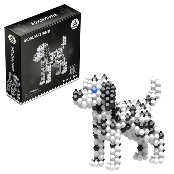 Kadele Dalmatian Dog Building Set Micro 3D STEM Educational Toy 241 Pieces for Adults Kids Ages 12
