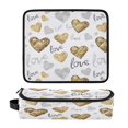 thumbnail image 3 of Hair Tools Storage with Heat Resistant Mat- Heart-shaped Pattern Printed Curling Iron Travel Bag/Flat Iron Case for Women, 3 of 8